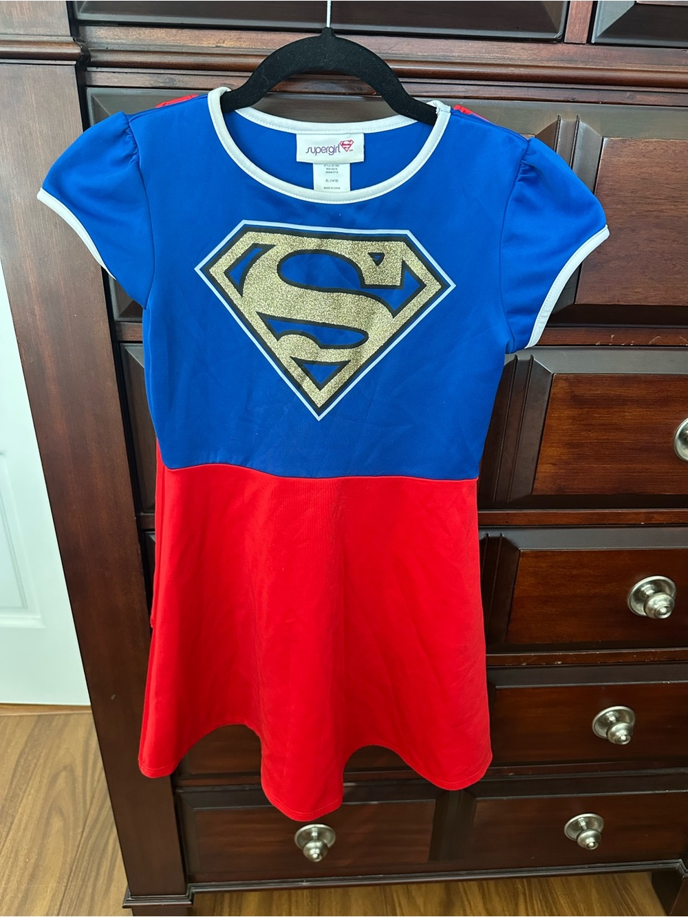 Supergirl Kids Halloween Costume Sz XL (14-16)